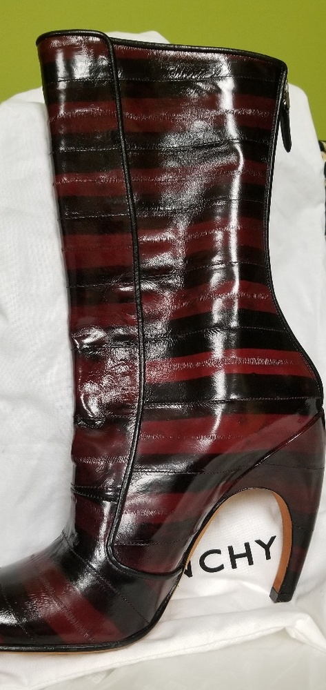 Givenchy eel skin boots, mid calf. NEW in box